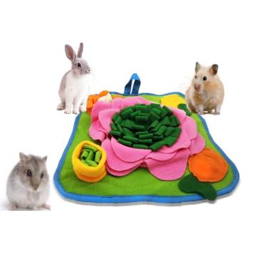 Imagem de Dliduy Tapete de Alimentação para Coelhos, Tapete de Fungada para Coelhos para Hamsters, Brinquedos de Quebra-Cabeça, Furões, Tapete de Alimentação Interativo para Porquinhos-Da-Índia, Ouriços, Chinch