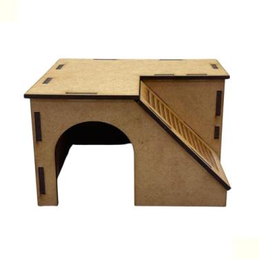 Imagem de Toca Casa Para Hamster Brinquedo Esconderijo Roedores Em Mdf
