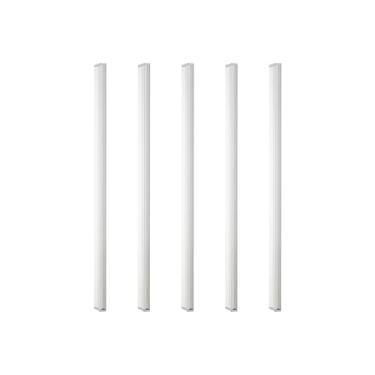 Imagem de 5 Unidades Puxador De Guarda Roupa Porta Armario Slim Asa 256mm (Cromado Fosco)