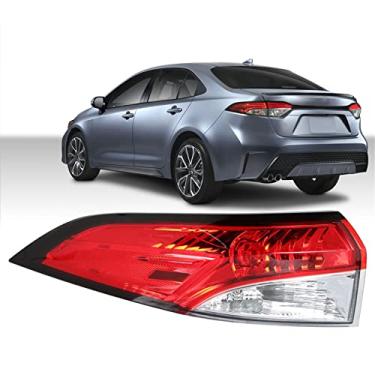 Imagem de labwork Substituição da luz traseira externa do lado esquerdo para Toyota Corolla 2020-2021 - Conjunto de lâmpada de freio e luz traseira LH lado esquerdo 81560-02C10 TO2804154
