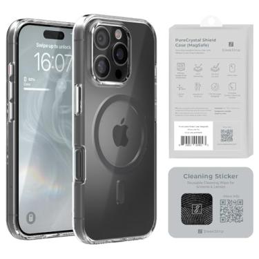 Imagem de SleekStrip Capa magnética UltraClear para iPhone 16 Pro, proteção contra quedas de grau militar, antiamarela, para MagSafe, melhores capas protetoras de telefone com ímã para capa de telefone I