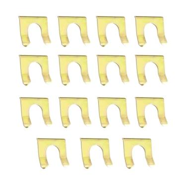 Imagem de LKAHG 15 peças de clipe de linha de freio de carro, suporte de retentor de mangueira de freio de veículo de metal em forma de U, acessórios de substituição de trava de cabo de freio de estacionamento,