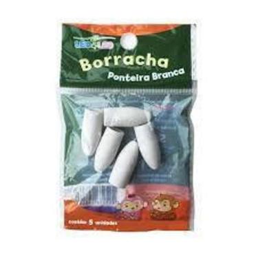 Imagem de Borracha Ponteira Branca Blister c/ 5 Unidades Dimensão do Produto não