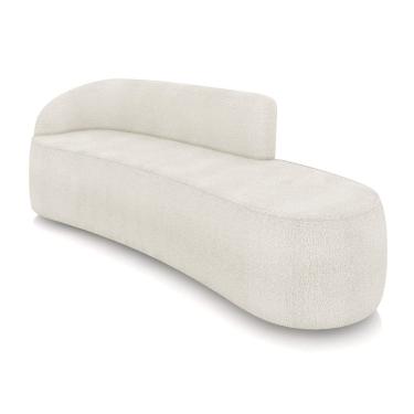 Imagem de Sofá 4 Lugares Orgânico 220 cm Morgan Bouclê Off White D03 - D`Rossi