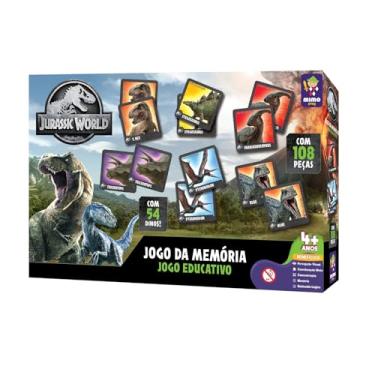 Imagem de Jurassic World, Jogo Super Memoria 3 em 1, 108 peças, Mimo brinquedos