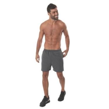 Imagem de Bermuda Moletom Masculina Com Bolso Básica Short Academia Treino - Fri