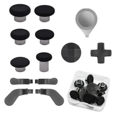 Imagem de 13 in 1 Elite Controller Paddles for Xbox Elite Series 2 Component Set for Xbox Elite Series 2 Core Controllers with 6 Metal Thumbsticks & Tool, 2 D-Pads, 4 Paddles (Black)