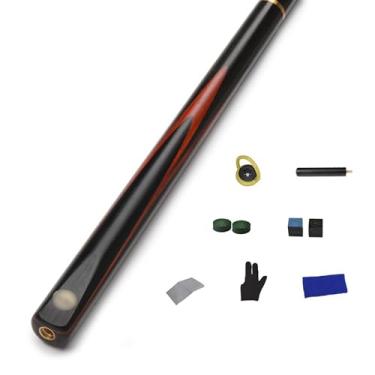 Imagem de Taco de sinuca de bilhar pintado à mão de 147.3 cm, taco de sinuca de madeira de freixo (B Taco de sinuca + acessórios, 11,5 mm)