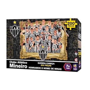 Imagem de Atletico Mineiro, Quebra cabeça time Atletico Mineiro, 200 peças- Mimo brinquedos