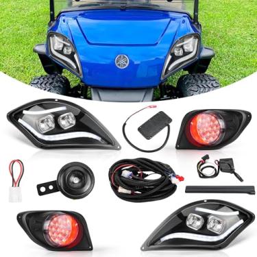 Imagem de 10L0L Deluxe Golf Cart Light Kit with Turn Signal Brake and Hazard Light, Upgrade Daytime Running Lights Compatible with Yamaha Drive 2, 12V-72V Wide Voltage Input.