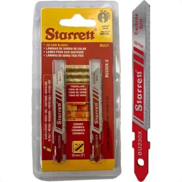 Imagem de Serra Tico-Tico Lamina Starrett Multi Bi-Metal Fibra De Vidro E Cerami