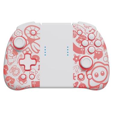 Imagem de Controle Switch Sem Fio Joystick Efeito Hall, Controlador de Jogo Luminoso RGB, Sensor de Movimento de Motor Duplo Compatível com Windows, Interruptor, SteamOS, iOS, Controle Remoto de Jogo de Alta Precisão MacOS