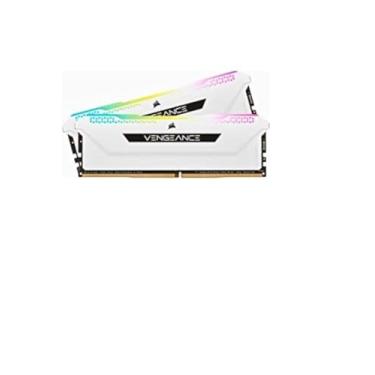 Imagem de Memória Corsair Vengeance RGB PRO SL - 32GB(2x16GB), DDR4, 3200Mhz, C16, Branco - CMH32GX4M2E3200C16W