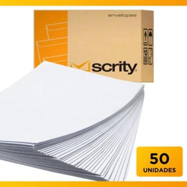 Imagem de Envelope Branco A4, 50 Unid Escritório, Contratos, Documentos - SCRITY
