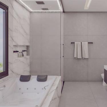 Imagem de Banheira de Hidromassagem Mondialle Modelo Roma Dupla Essencial 190cmx140cmx50cm em Gel Coat Branco