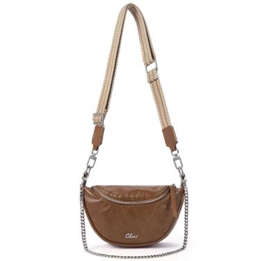 Imagem de Bolsa tiracolo cluci Sling Bag de couro para mulheres marrom