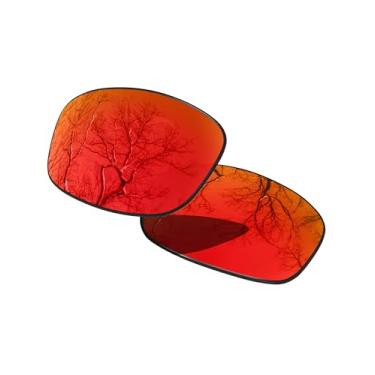 Imagem de ToughAsNails Lentes de substituição para óculos de sol Oakley Gauge 8 L OO4124 – HyperVision Plus Vermelho Cromado – Polarizadas