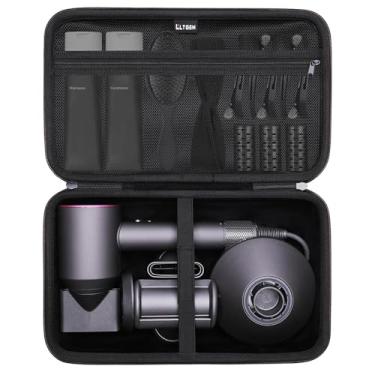 Imagem de L LTGEM Estojo Para Secador De Cabelo Compatível Com Dyson Supersonic, Cosy Companions, Alloom, Anne Betty, Estojos Slopehill, Armazenamento Cabelo, Preto (Somente Estojo)