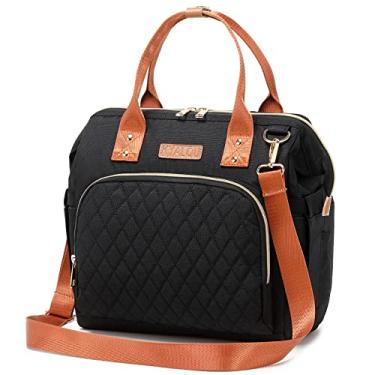 Imagem de KYALOU Pequena bolsa de fraldas, mini mochila de bebê para mãe, bolsa de viagem multifuncional à prova d'água para meninos e meninas, Preto, Small