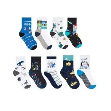 Imagem de Kit 3 pares meia selene infantil masculino cano medio 2451m, 29/34
