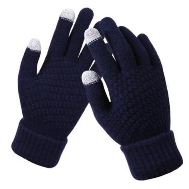 Imagem de Luvas Inverno Touch Screen Toque Celular Frio Vento Feminina - Modas F