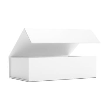 Imagem de YACEYACE Caixa de presente traseira pequena, 1 caixa traseira para presentes, caixa de presente magnética preta, caixa de presente magnética para embrulho de presente, festa, aniversário, 23 x 16,8 x