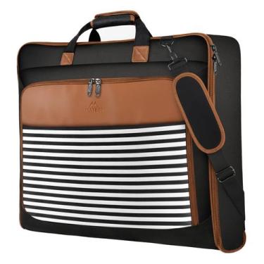 Imagem de Bolsa de vestuário MATEIN Suit Carry On impermeável para viagens preta