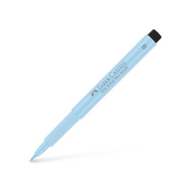 Imagem de Faber-Castell Caneta artística e gráfica Pitt Artist Brush India Ink Pen, Ice Blue, Single Pitt, para arte, artesanato, desenho, esboços, casa, escola, universidade, colorir