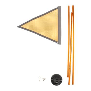 Imagem de Dynwave Kayak Safe Flag Mount Kit de 4 pés Flag de alta visibilidade Instalação fácil resistente com acessório base estável para canoas Dinghies, Bandeira Laranja