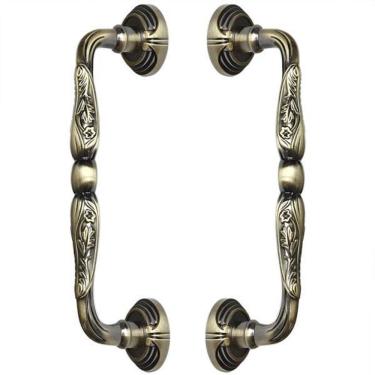 Imagem de Puxador Duplo Madrid 275mm Bronze Antigo Porta Pivotante