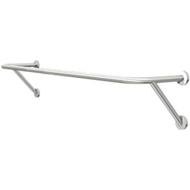 Imagem de Cabideiro Montado Na Parede Dourada, Haste De Suspensão De Rack De Vestuário De Tubo Industrial, Barra De Vestuário De Ferro Resistente, Rack De Barra De Revestimento De Pa, Silvery, 180cm