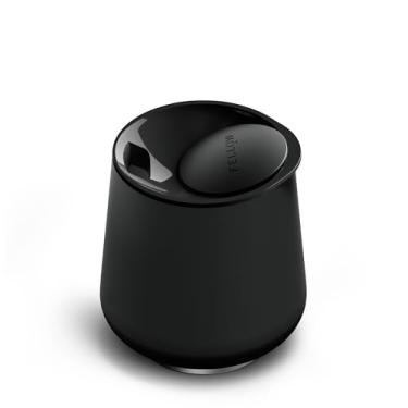 Imagem de Fellow Copo de vinho rubi de 340 g - copo de vinho e coquetel de aço inoxidável isolado com interior de cerâmica e tampa giratória de seixos (preto fosco)