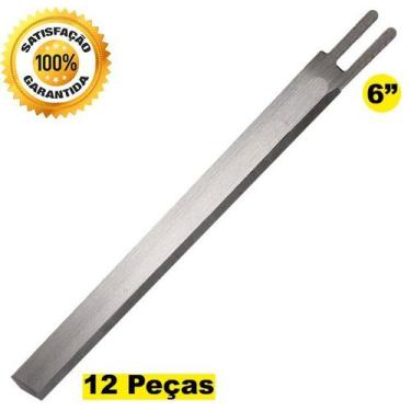 Imagem de 12 Facas 06 Polegadas Maq. Corte Cortar Tecido Molde Textil. - Evolver