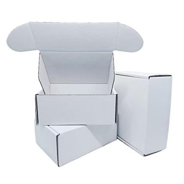 Imagem de Czofnjesi Caixa Branca Pequena 6 X 4 3" Pacote Com 50 Caixas De Papelão Reciclável Para Correspondência Presentes, Armazenamento, Embalagem Comercial, Remessa