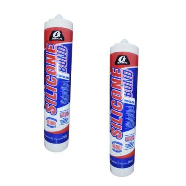 Imagem de Kit 2 Silicones Incolor Acético Garin 250g -alta Qualidade