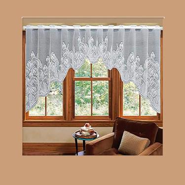 Imagem de Cortina Bando Renda Cascata Branca 3,00 M X 1,00Alt Roseiral