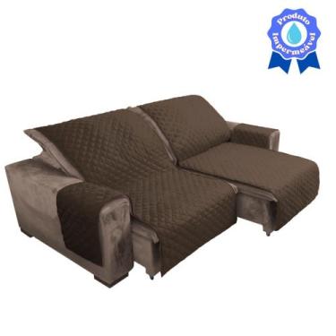 Imagem de Capa protetora de sofá Impermeável retrátil 1,80m x 2,40m 2 partes  - 