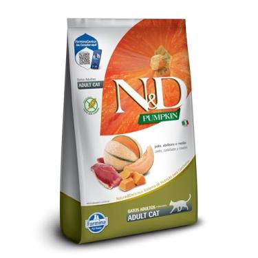 Imagem de N&D Pumpkin para Gatos Adultos de Todas as Raças Sabor Pato, Abóbora e Melão 400g