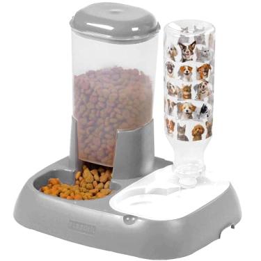 Imagem de Pote de Ração Comedouro e Bebedouro Automático para PETs Cães Cachorros e Gatos de Pequeno Médio Porte Unissex