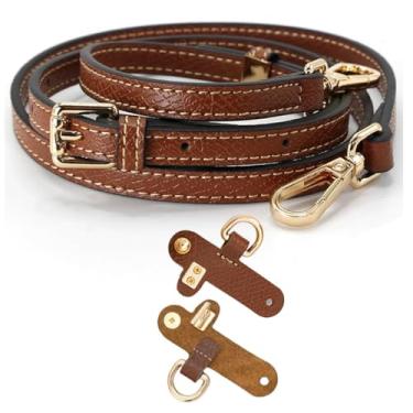 Imagem de Bolsa de couro alça de ombro compatível com Longchamp Mini bolsa de substituição alças ajustáveis crossbody kit de ombro para bolsa mini bolsa feminina