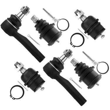 Imagem de SCITOO Kit de suspensão dianteira 6 peças extremidades externas de direção juntas esféricas superiores inferiores aptas para Ford Explorer para Ford Ranger para Mazda B2500 para Mazda B3000 para Mazda