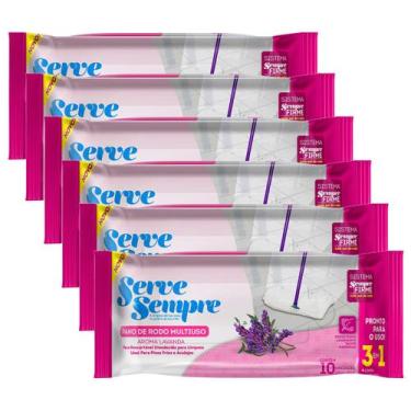 Imagem de Kit 8 unidades Lenços Umedecidos de Limpeza Limpa Piso - Serve Sempre