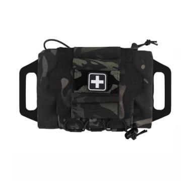 Imagem de Aekvinks Molle Medical Ifak Pouch Kit De Primeiros Socorros Pacote Com Sistema Duas Peças Rolo E Suporte Para Suprimentos Mcbk