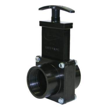 Imagem de Valterra Válvula de porta ABS 7109, preta, 3,8 cm FPT x Slip