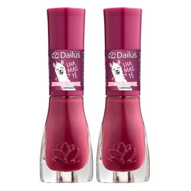 Imagem de Kit 2 Esmalte Dailus Lhamastê Cor Haja Paciência! com 8ml