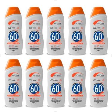 Imagem de Kit 10 Protetor Filtro Solar Fps60 120Ml Repelente Nutriex