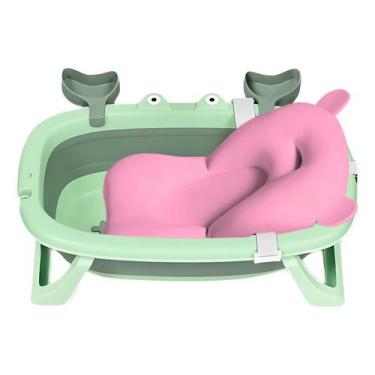 Imagem de Banheira Vitoriana Compacta Com Cama Flutuante Para Rn - Tibaby, Rosa