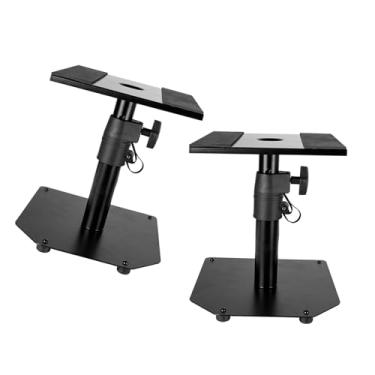 Imagem de Suporte de Alto-falante Ajustável e Seguro, Rack de Som Surround do Painel de Aço para Alto-falantes de 4-8 Polegadas (Base)