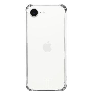 Imagem de Capa Capinha Case Para iPhone 16e Premium Transparente com Proteção de Câmera