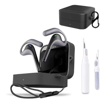 Imagem de Capa para Timekettle W4 Pro, capa protetora para fone de ouvido NOUKAJU (com mosquetão + cordão + caneta de limpeza) à prova de quedas, à prova de choque, à prova de poeira, capa para Timekettle W4